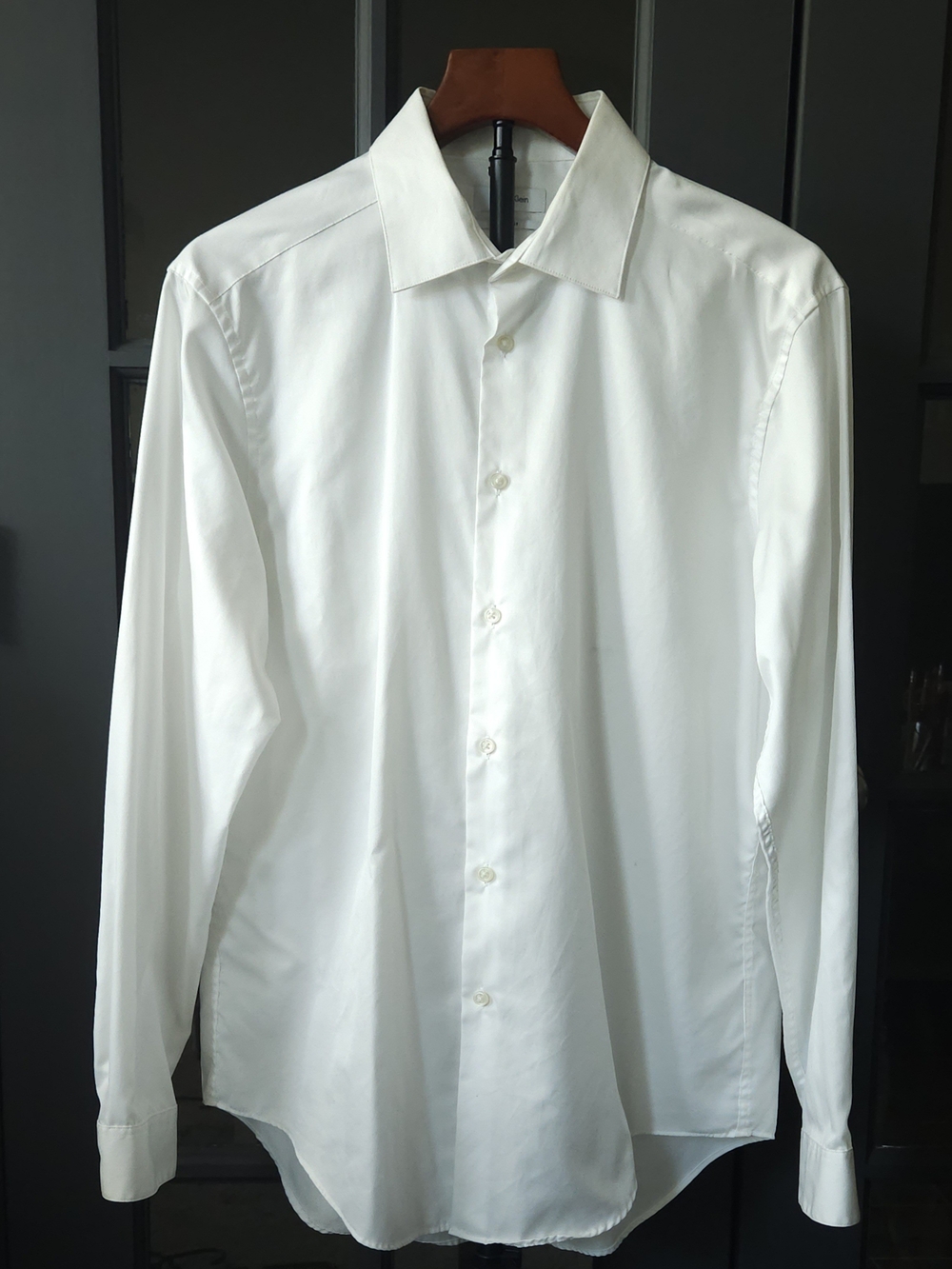 Calvin Klein Slim Fit White Dress Shirt - Size 16 34/35 (L)